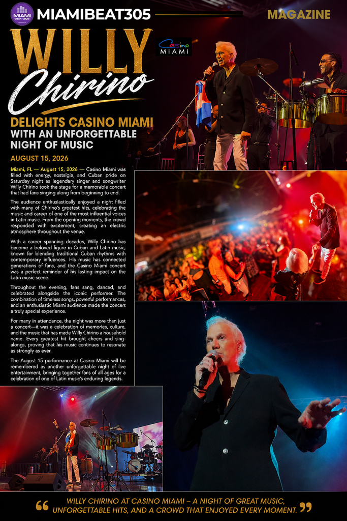 willy chirino concert casino miami